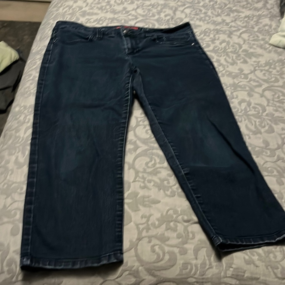 Elle denim capris